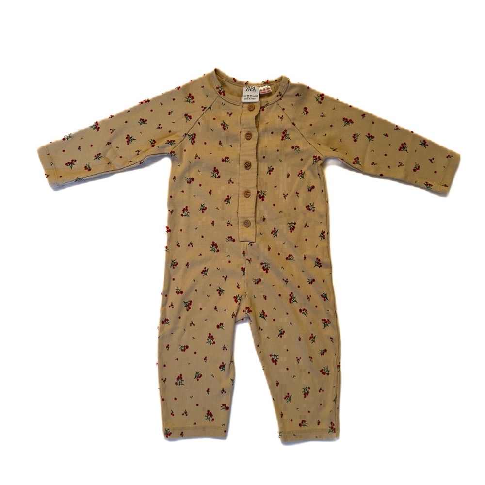Zara Baby Girls Jumpsuit 18-24M Floral Print